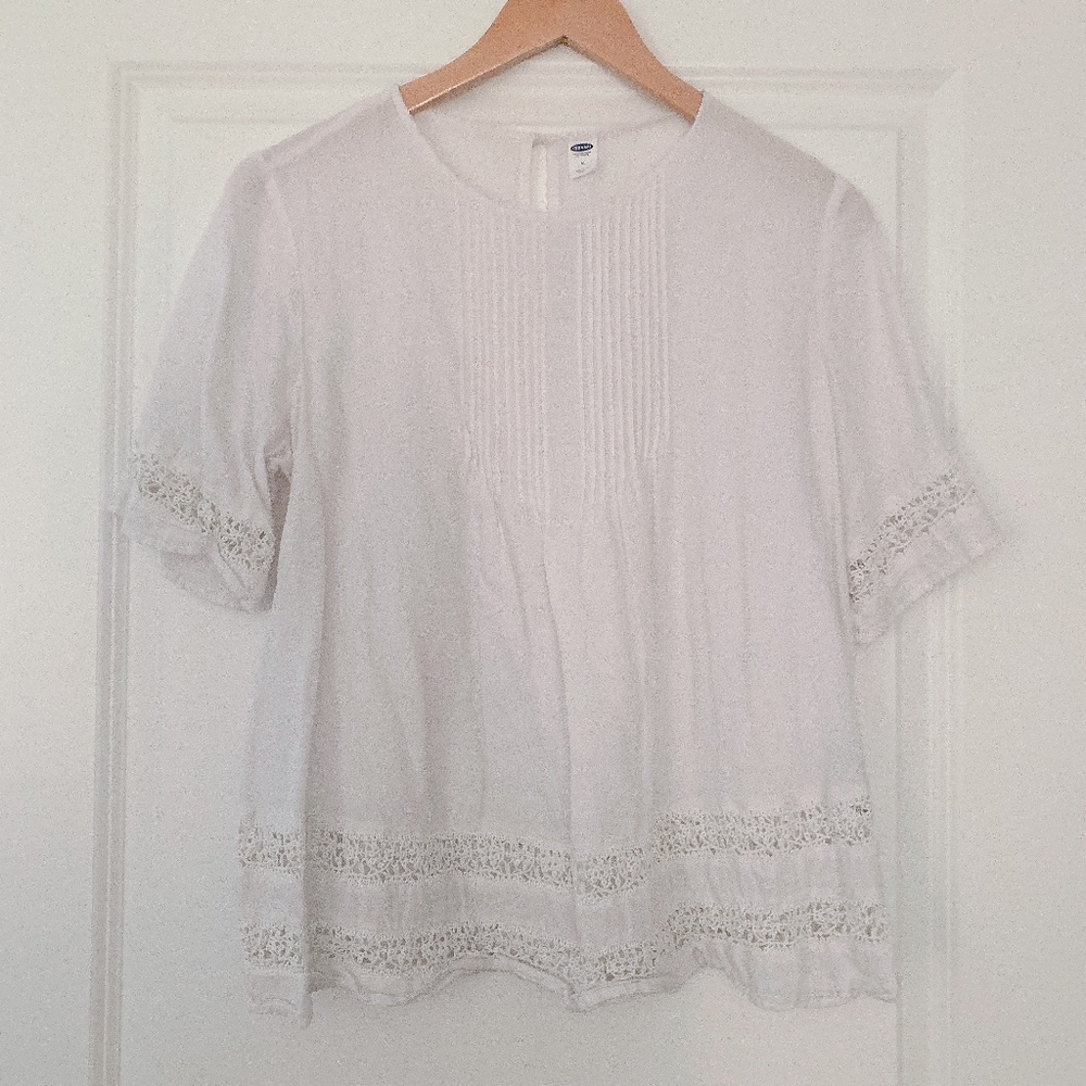 White Old Navy Blouse